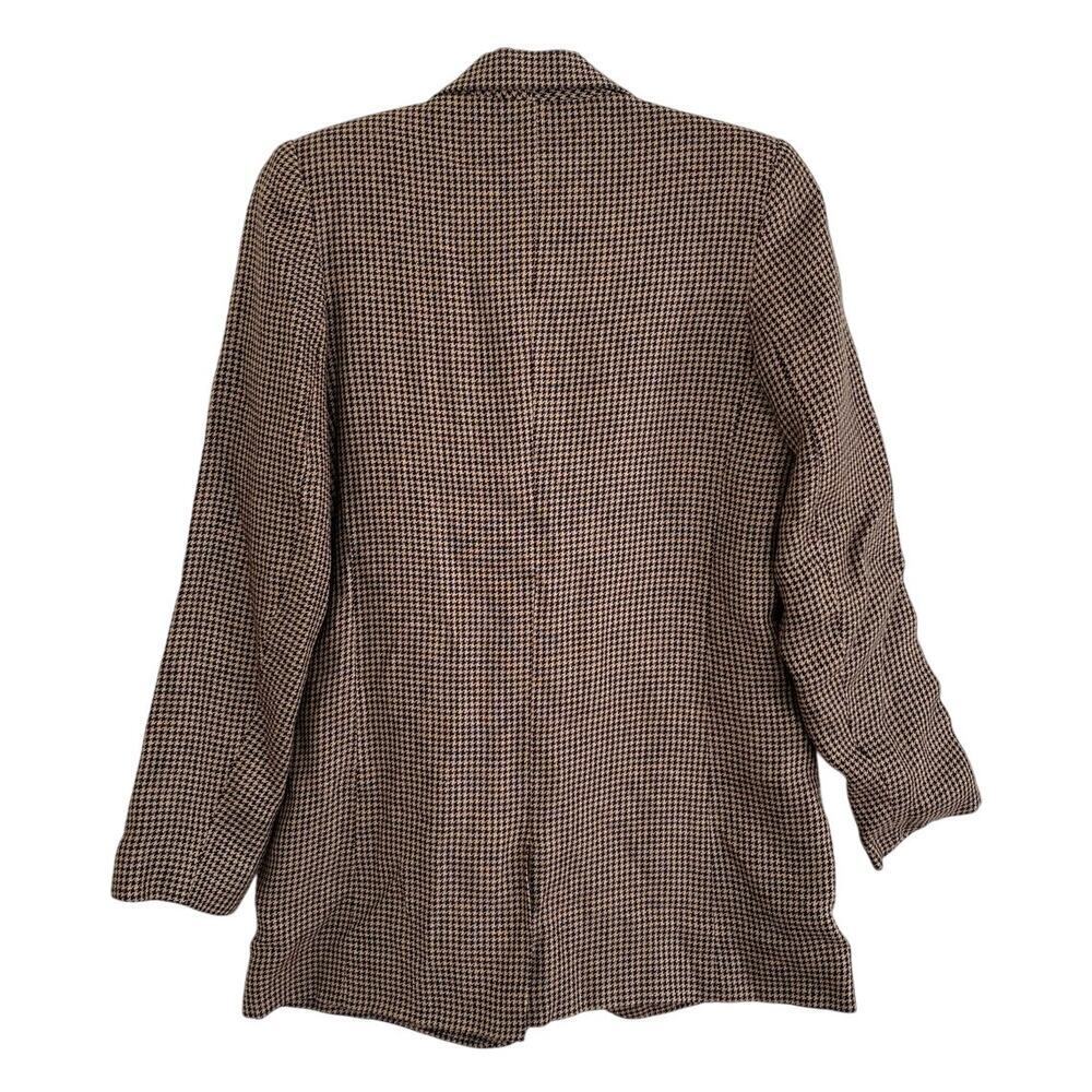 Emerson Fry Tuckernuck Dinner Jacket Blazer Brown Houndstooth Linen Buttton 4 - Picture 11 of 13